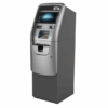 A standalone ATM machine for cash withdrawals and banking.